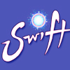 Title logo for mobile game Swift